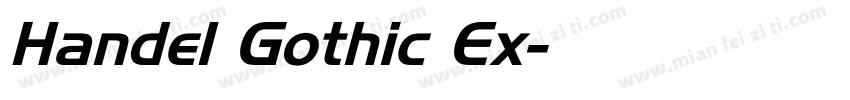 Handel Gothic Ex字体转换